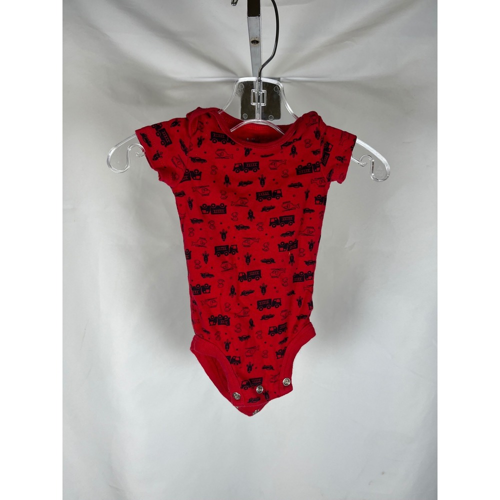 Child of Mine by Carters NewbornRedTransportationPrint Cotton Bodysuit One Piece